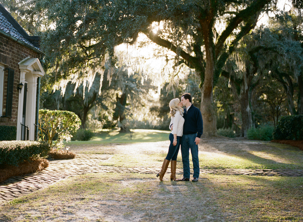 Mansfield plantation engagement session, sunset engagement session,