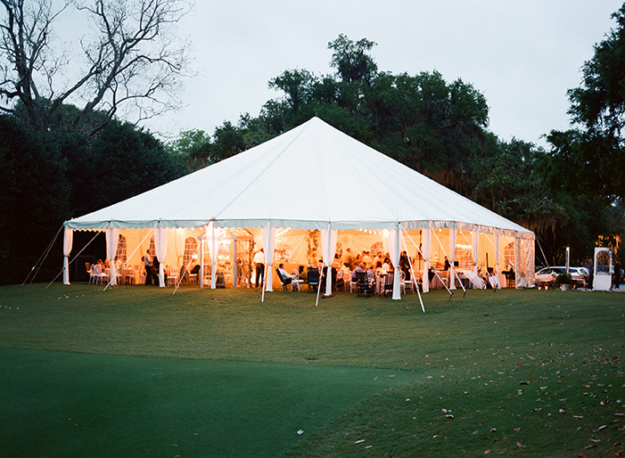A white tent Wedding at Caledonia Plantation in Pawleys Island SC