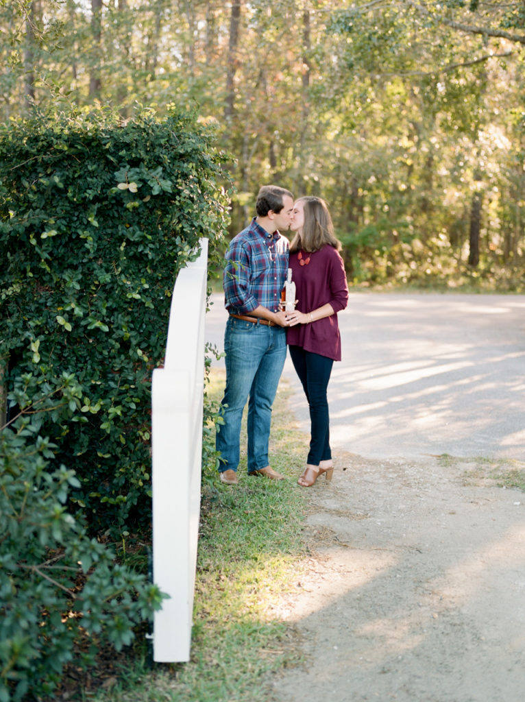 Southern Wedding Tradition of Bury the Bourbon Engagement Session in Pawleys Island by Gillian Claire