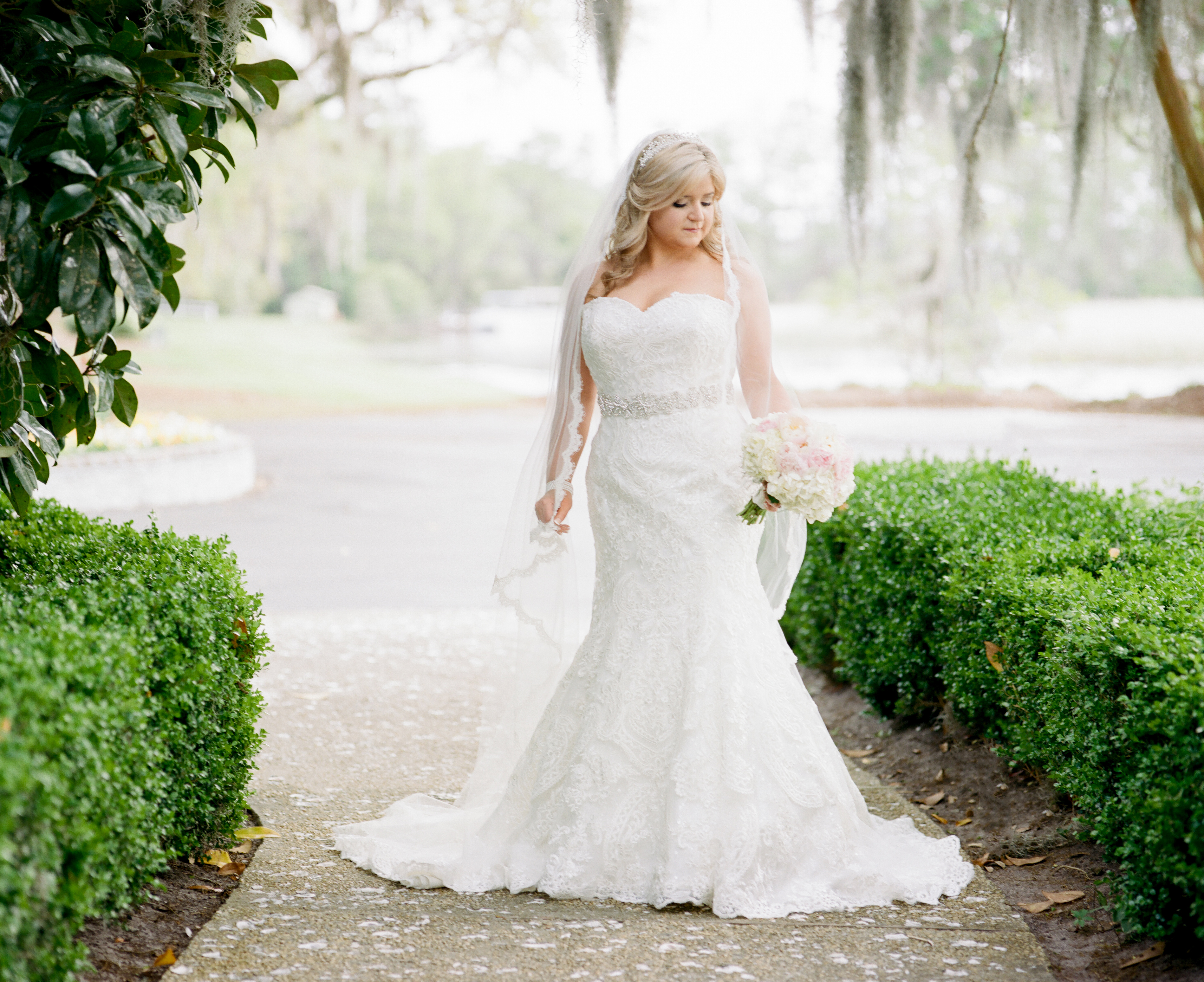 southern wedding traditions bride in gown photo