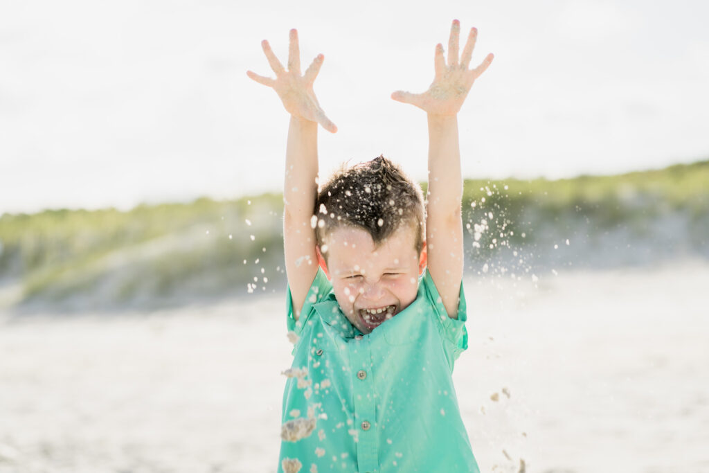 Family photos at Huntington Beach State Park by myrtle beach photographer gillian claire