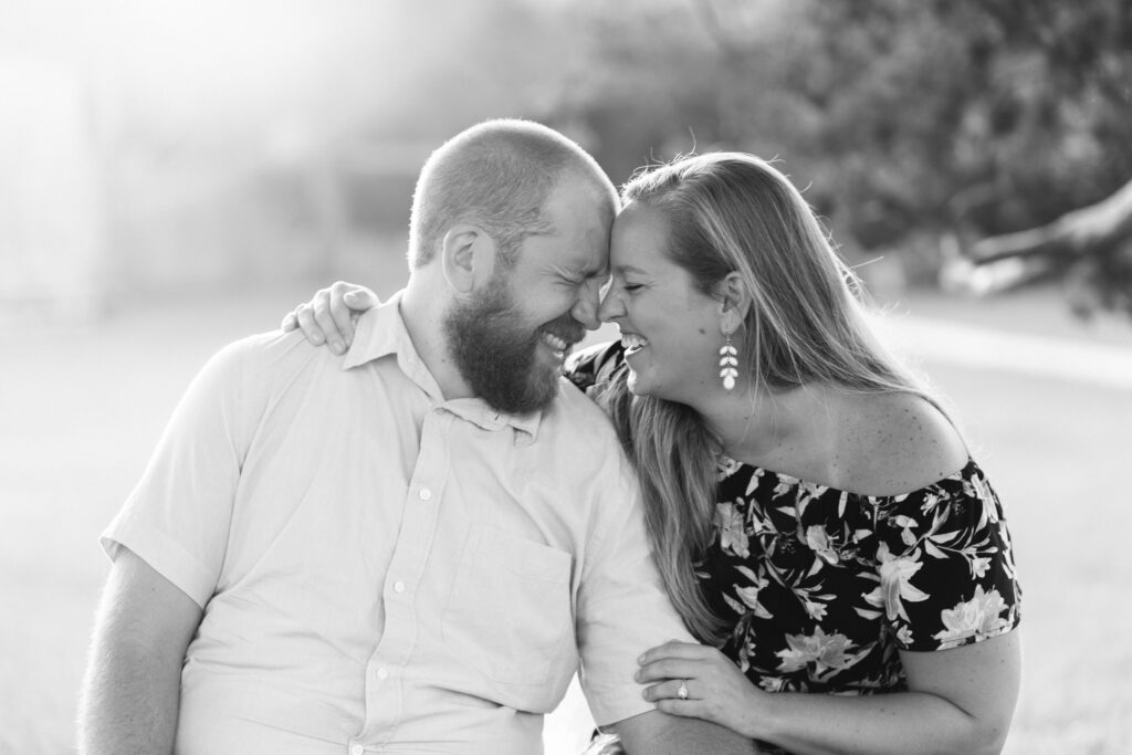 sunset Engagement Photos at Huntington beach state park in Pawleys Island by myrtle beach wedding photographer gillian claire