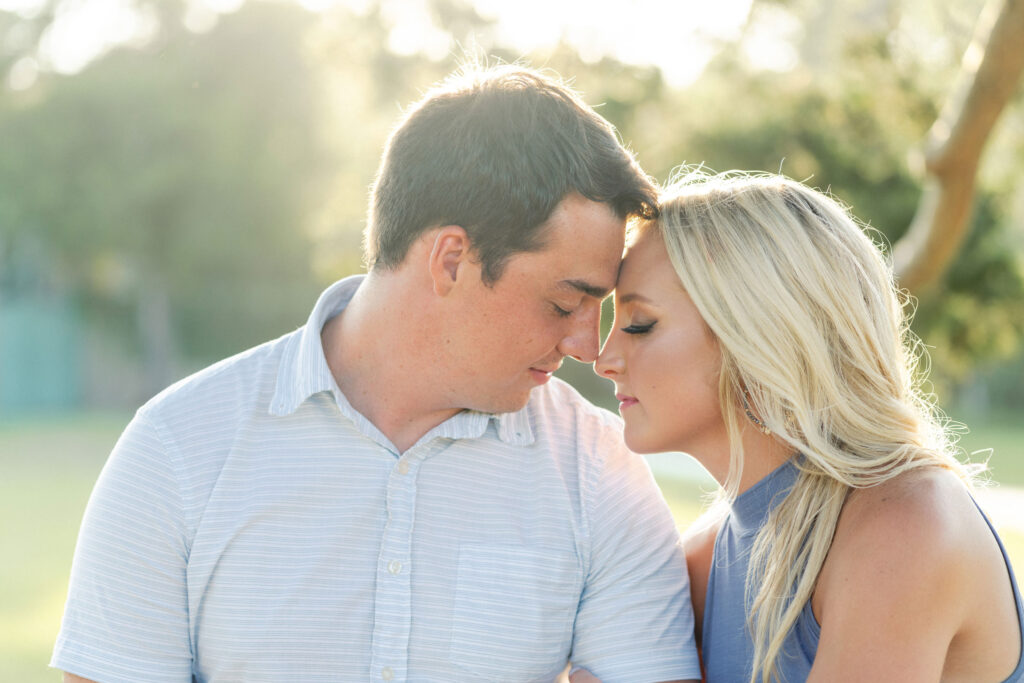 sunset Engagement Photos at Huntington beach state park in Pawleys Island by myrtle beach wedding photographer gillian claire