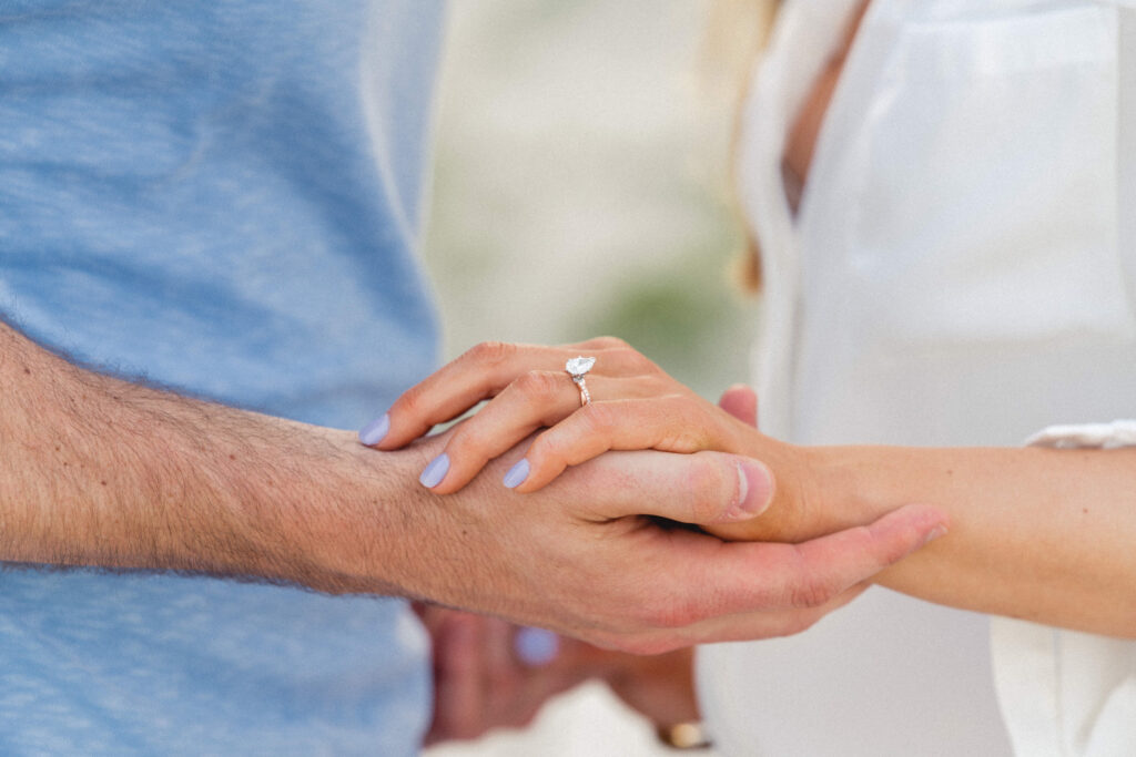 engagement ring photo by Myrtle Beach wedding photographer gillian claire