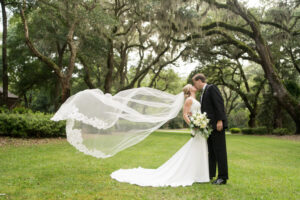 Wachesaw Plantation wedding veil photo